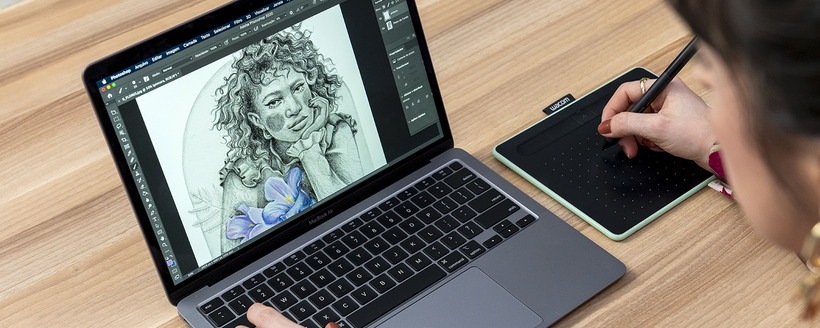 Online Course - Traditional Techniques for Digital Illustration (Débora