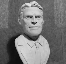 Busto miniatura 1/6 de Willem Dafoe. Un proyecto de Diseño de personajes, Escultura y Diseño de juguetes de Manuel Barroso Parejo - 30-03-2017