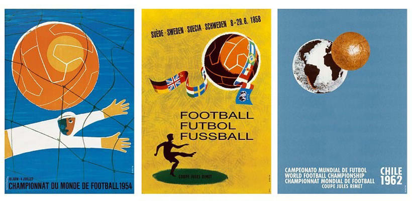 Los carteles de la Copa Mundial de Fútbol de 1930 a 2018 11