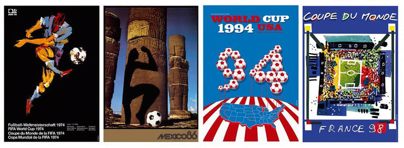 Los carteles de la Copa Mundial de Fútbol de 1930 a 2018 17
